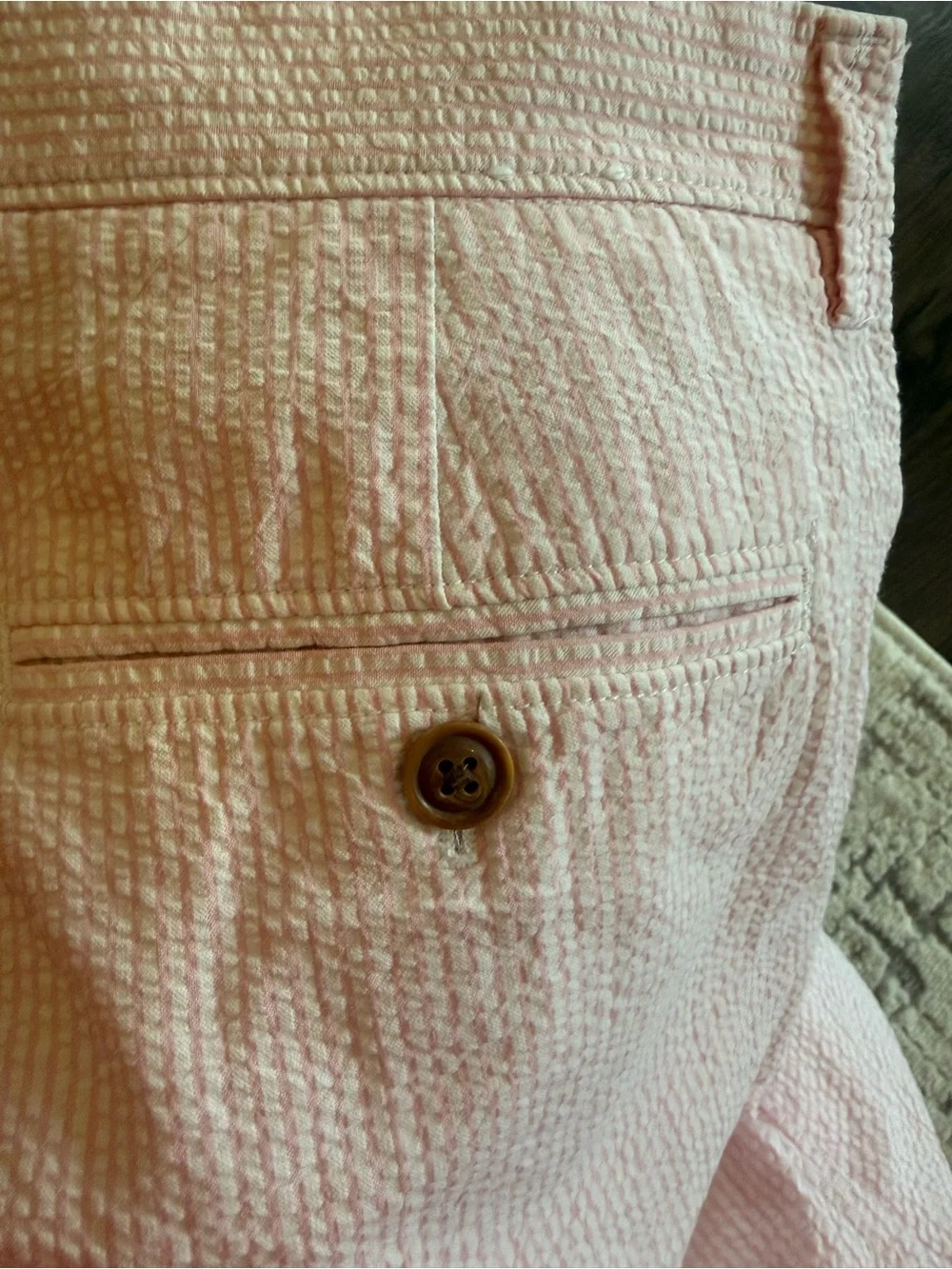 J.Crew Men's Pink Seersucker Shorts